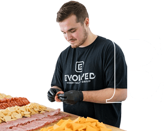 Evoked catering team prep