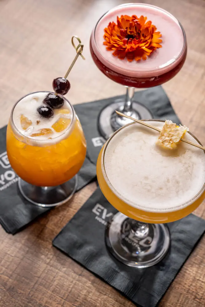 Craft cocktail trio