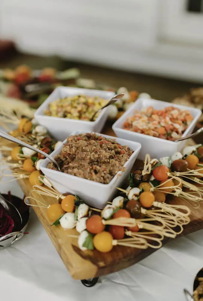 Catered appetizer platters