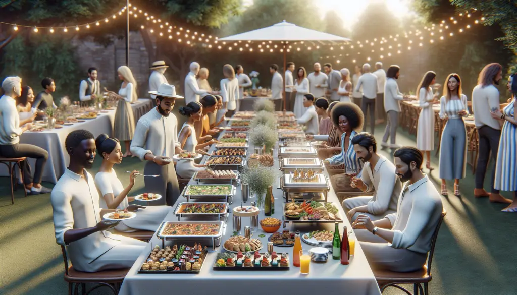 how much catering to order for 20 people?