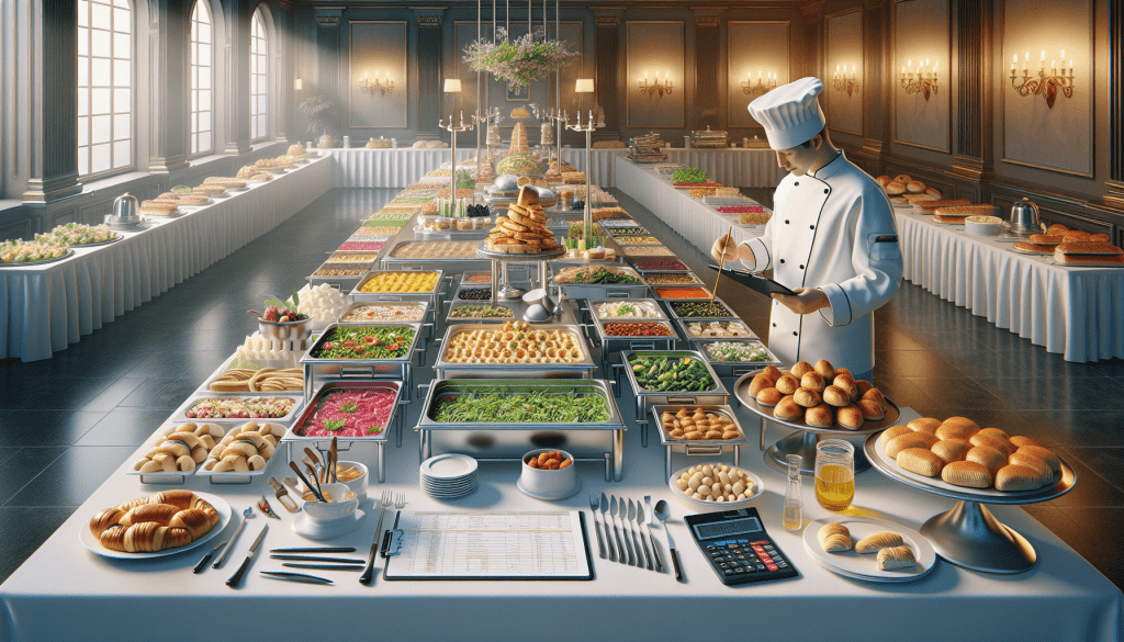 how do you estimate food for catering?